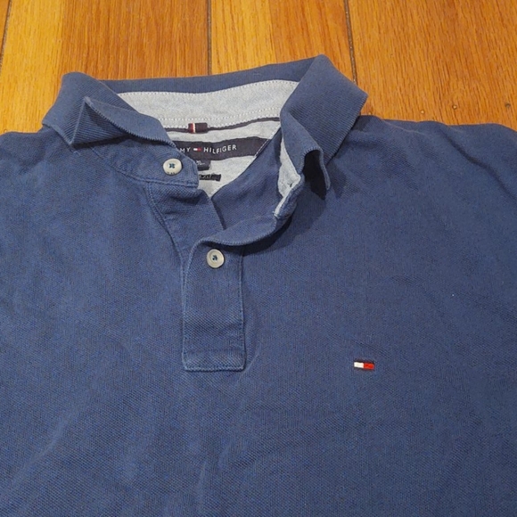 Navy Tommy Hilfiger Polo - Picture 2 of 3